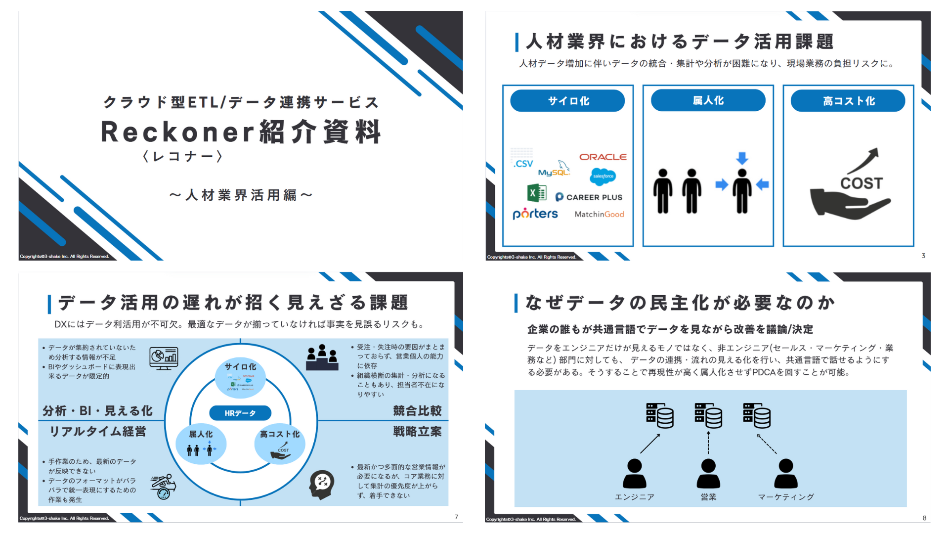 【Reckoner】人材業界向け紹介資料