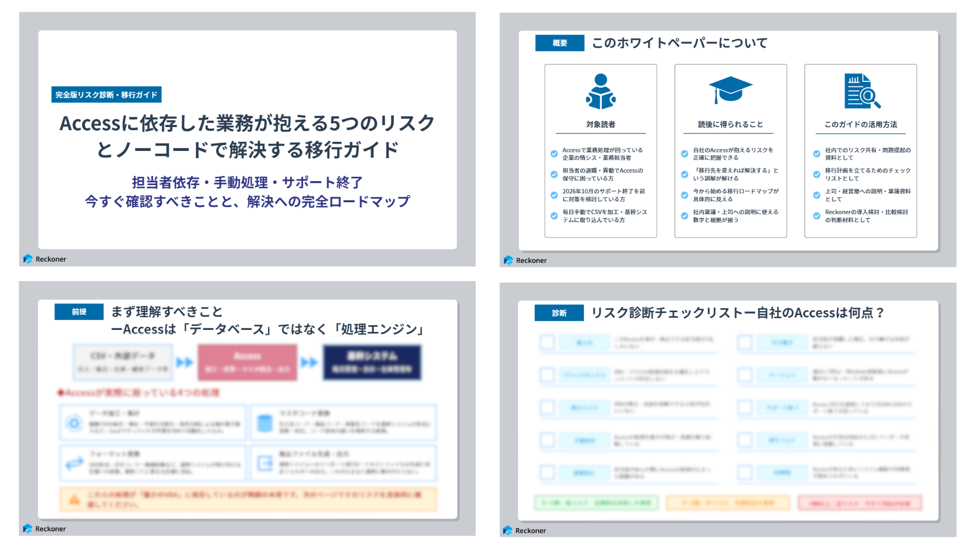 Accessに依存した業務が抱える5つのリスクとノーコードで解決する移行ガイド Accessに依存した業務が抱える5つのリスクとノーコードで解決する移行ガイド